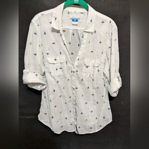 Columbia 100% Cotton Performance button up large
